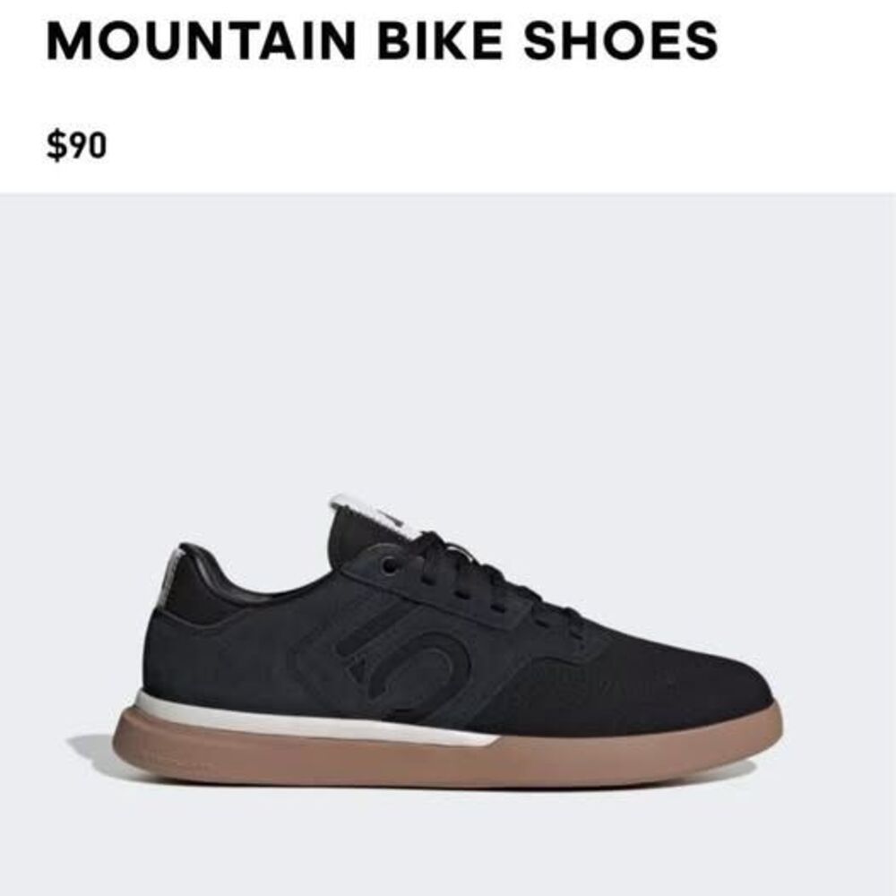 Five Ten Sleuth Flat Pedal Bike Shoe Womens Black 8.5 EU40